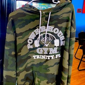 Powerhouse Gym camo hoodie